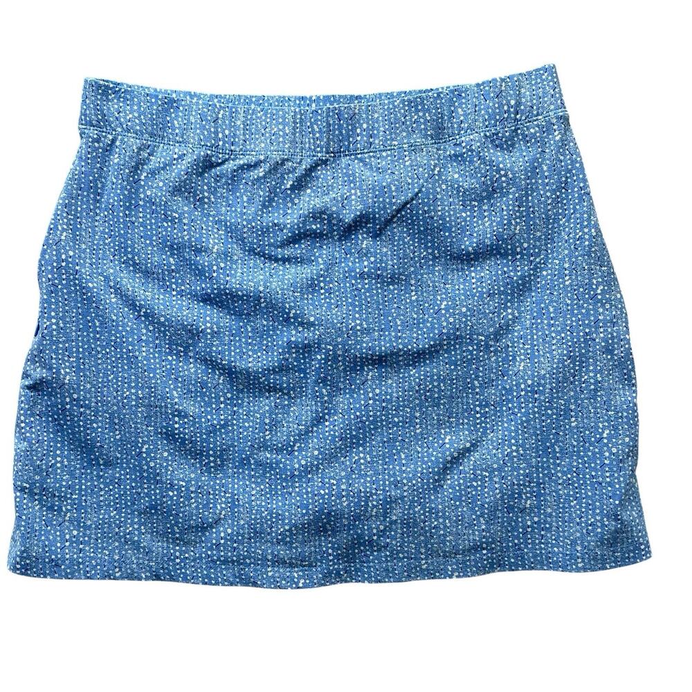 J McLaughlin Blue Multi Golf Skort Skirt Womens Size Medium M Athletic